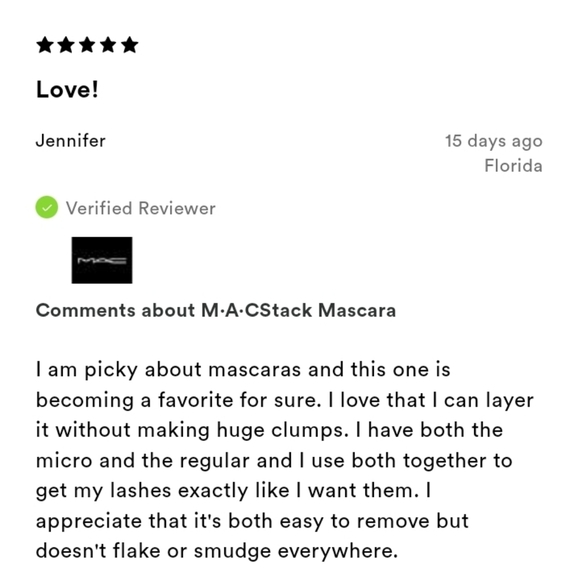 BRAND NEW IN BOX MAC STACK MASCARA INFINITE BUILD VOLUME +LENGTH MASCARA - Picture 8 of 9